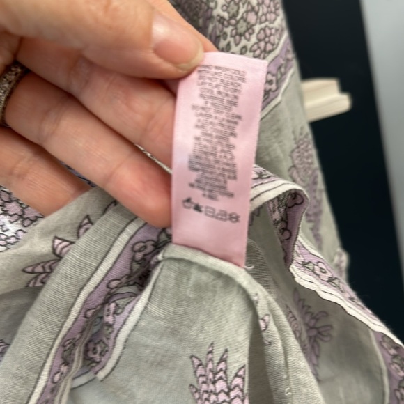 Calypso St. Barth Floral Peasant Blouse XS Boho 100% Cotton - Picture 4 of 8